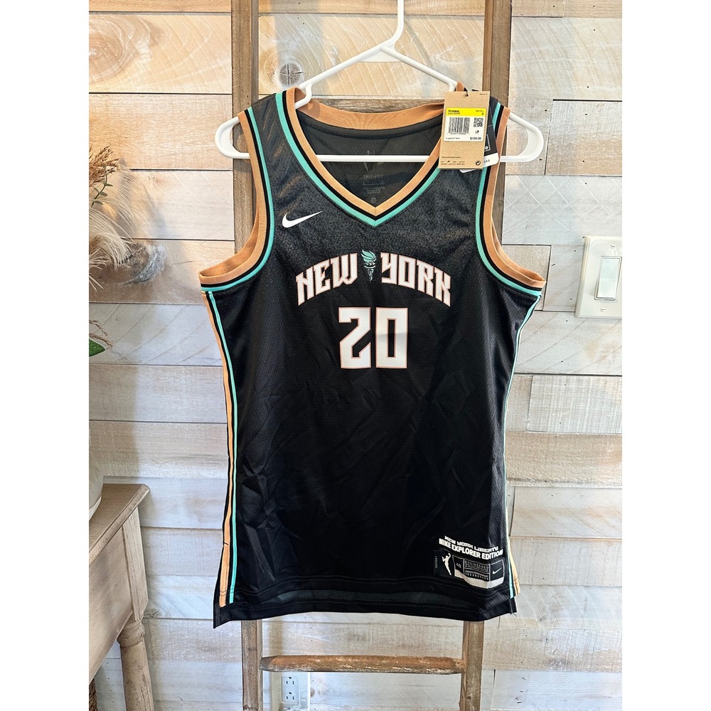 Nike WNBA New York Liberty Sabrina Ionescu 20 Explorer Jersey Black Small